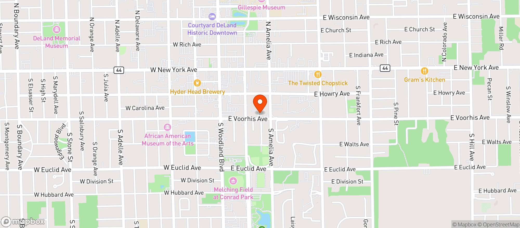 Map showing Super Save Food & Discount Beverage
