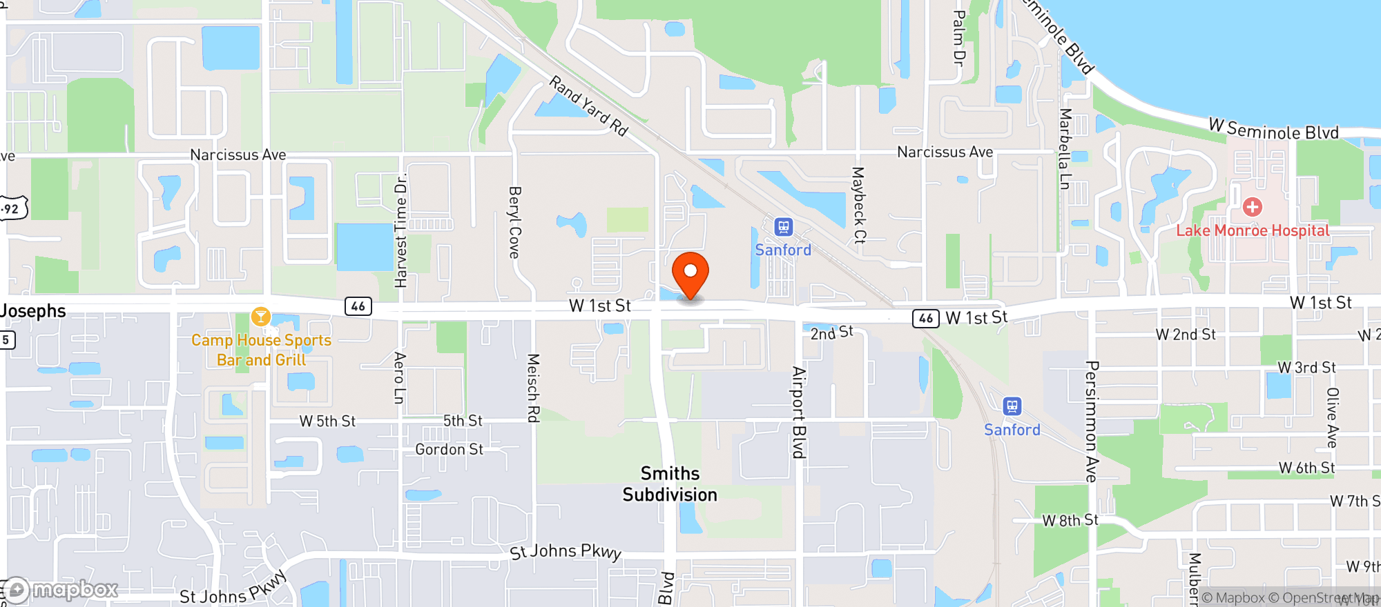 Map showing Wayne Densch-wholesaler