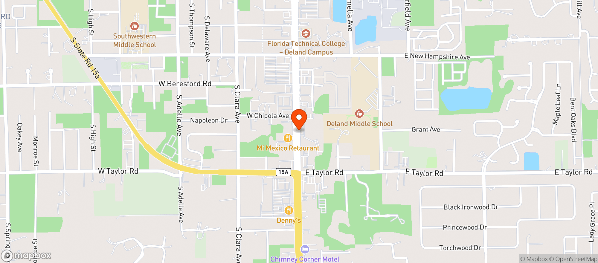 Map showing Circle K Store #7686