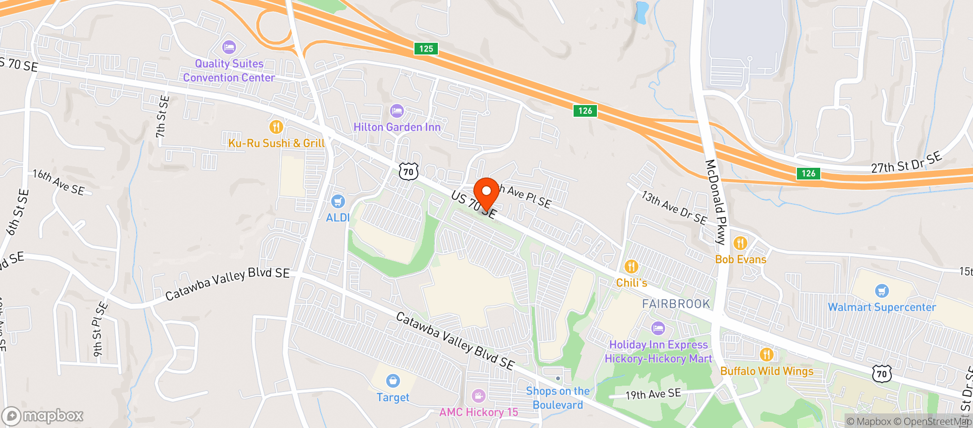 Map showing Gnc