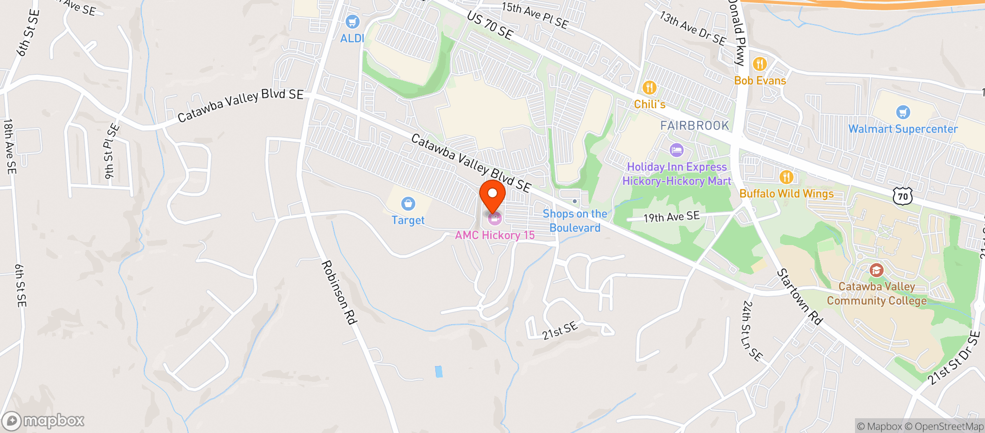 Map showing Amc Hickory Ridge 15 #4308