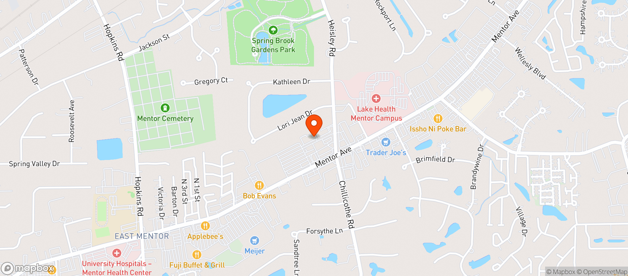 Map showing Toths Place