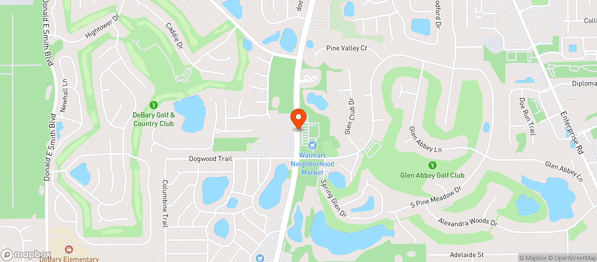 Map showing Walmart Neighborhood Mkt
