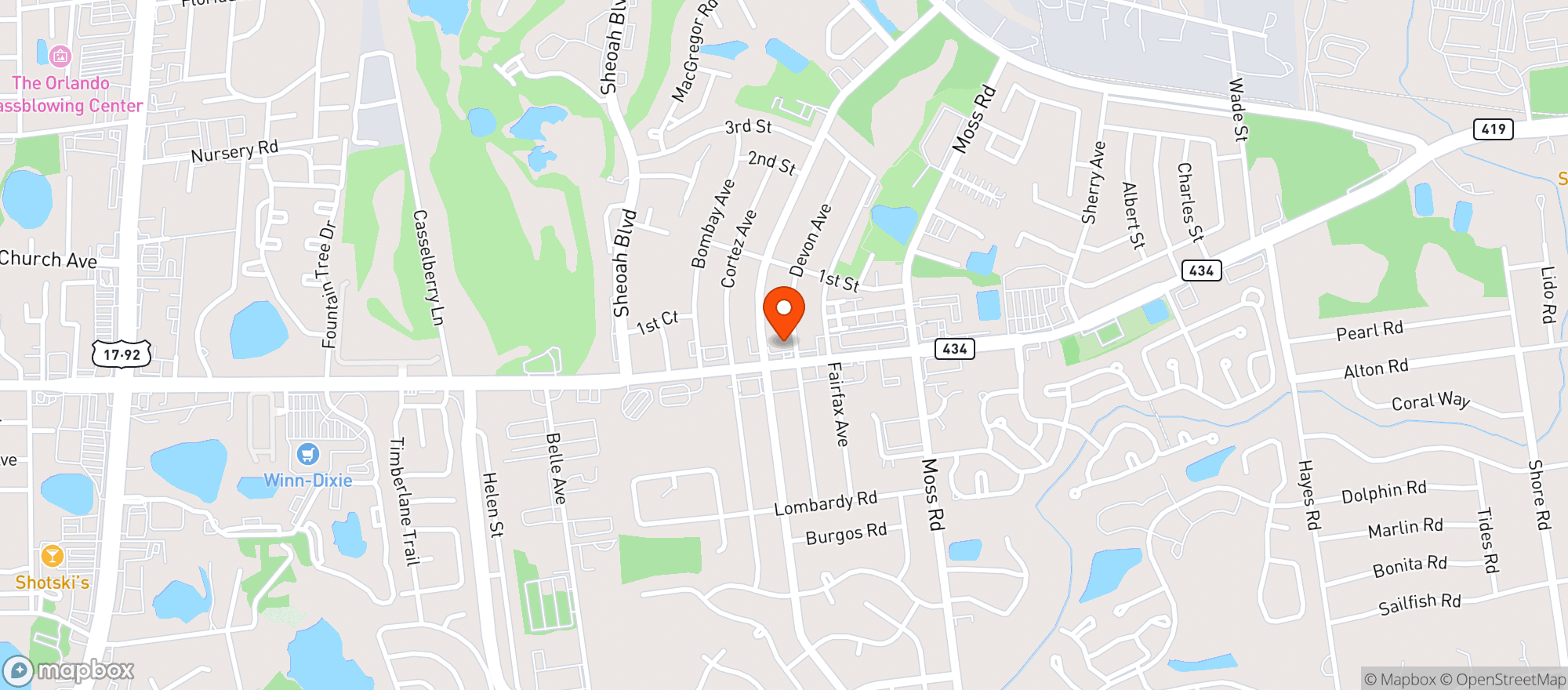 Map showing Circle K 2707113