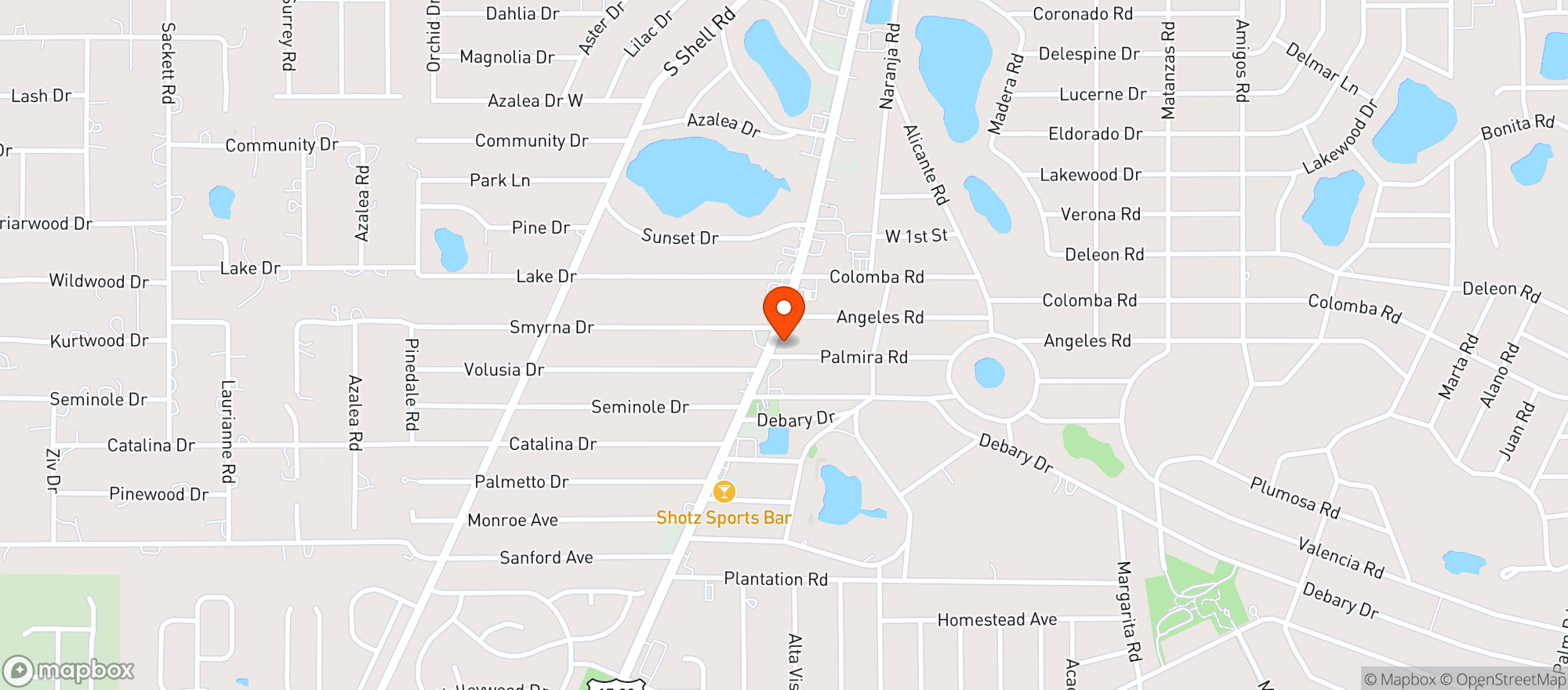 Map showing Sunoco Gas Station & C St