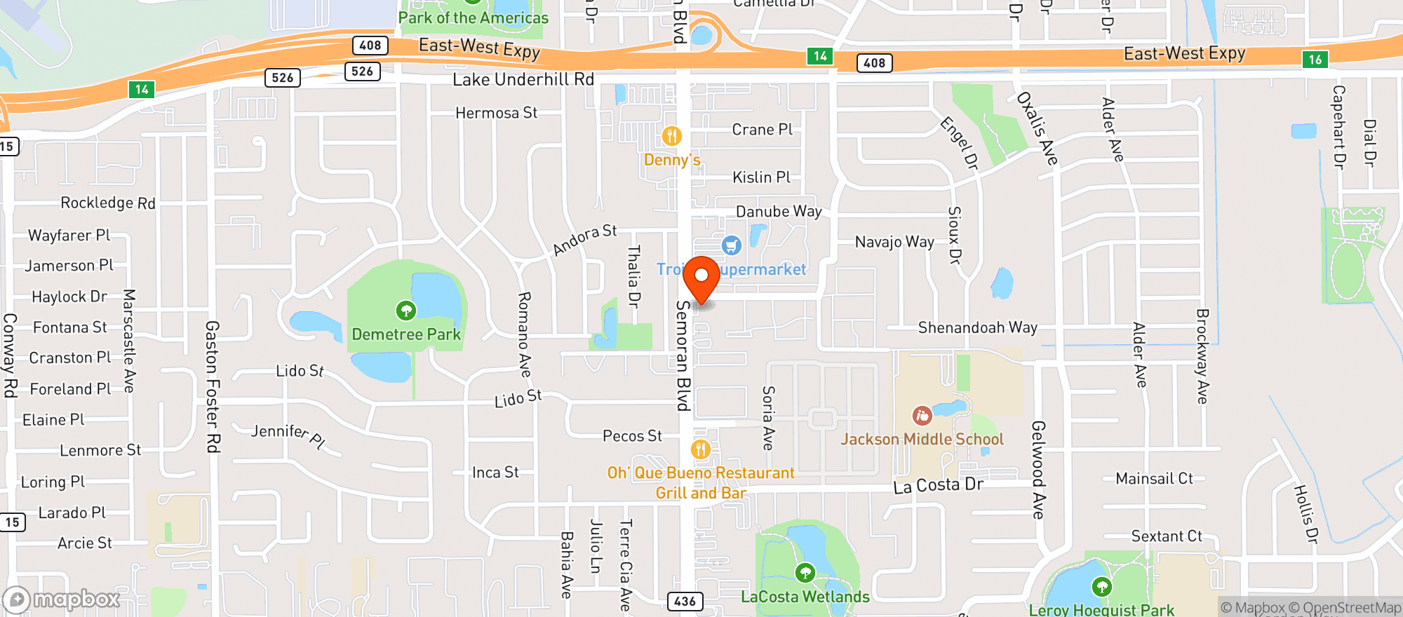 Map showing Circle K 2709756