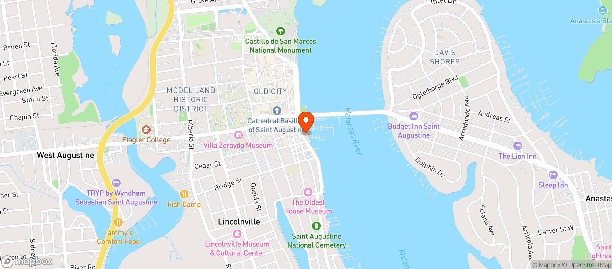 Map showing Pirates Of Black Raven(The) Llc