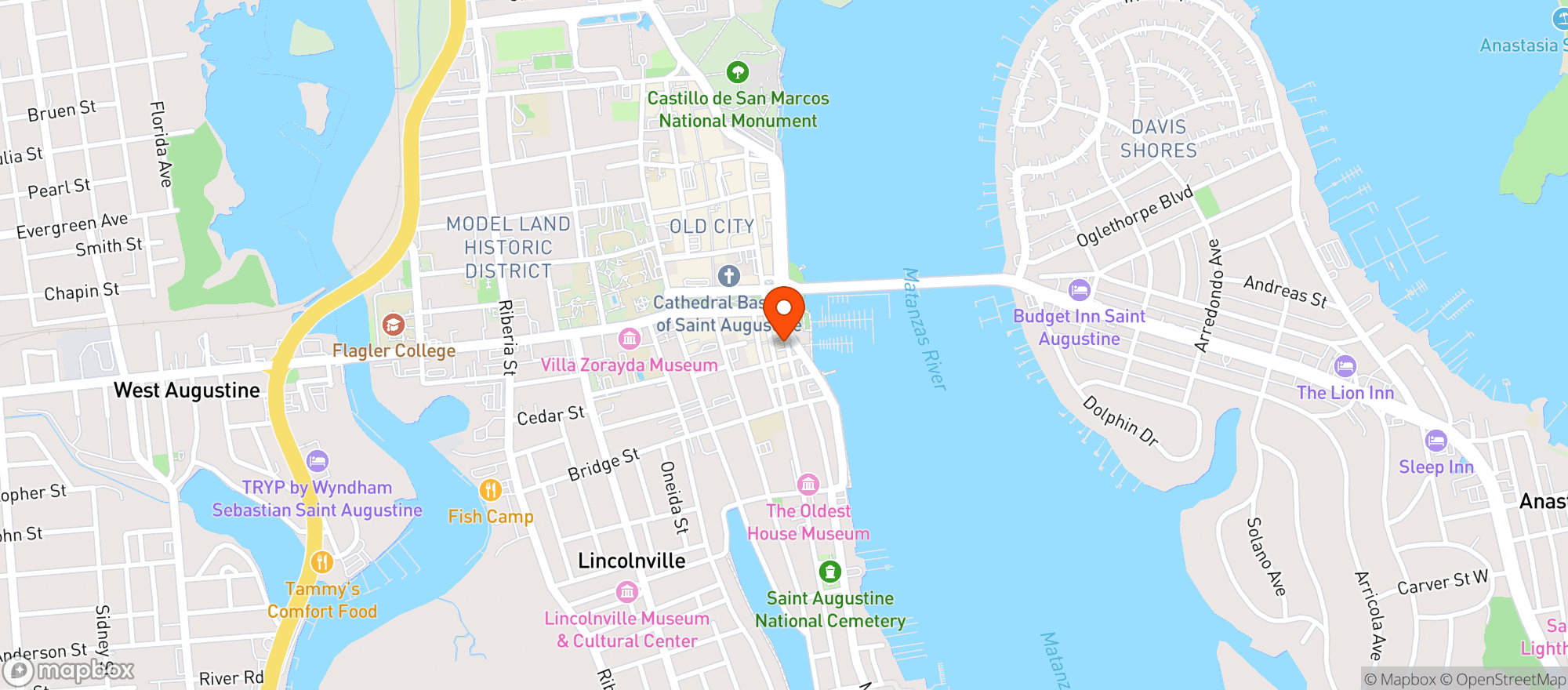 Map showing The Chatsworth
