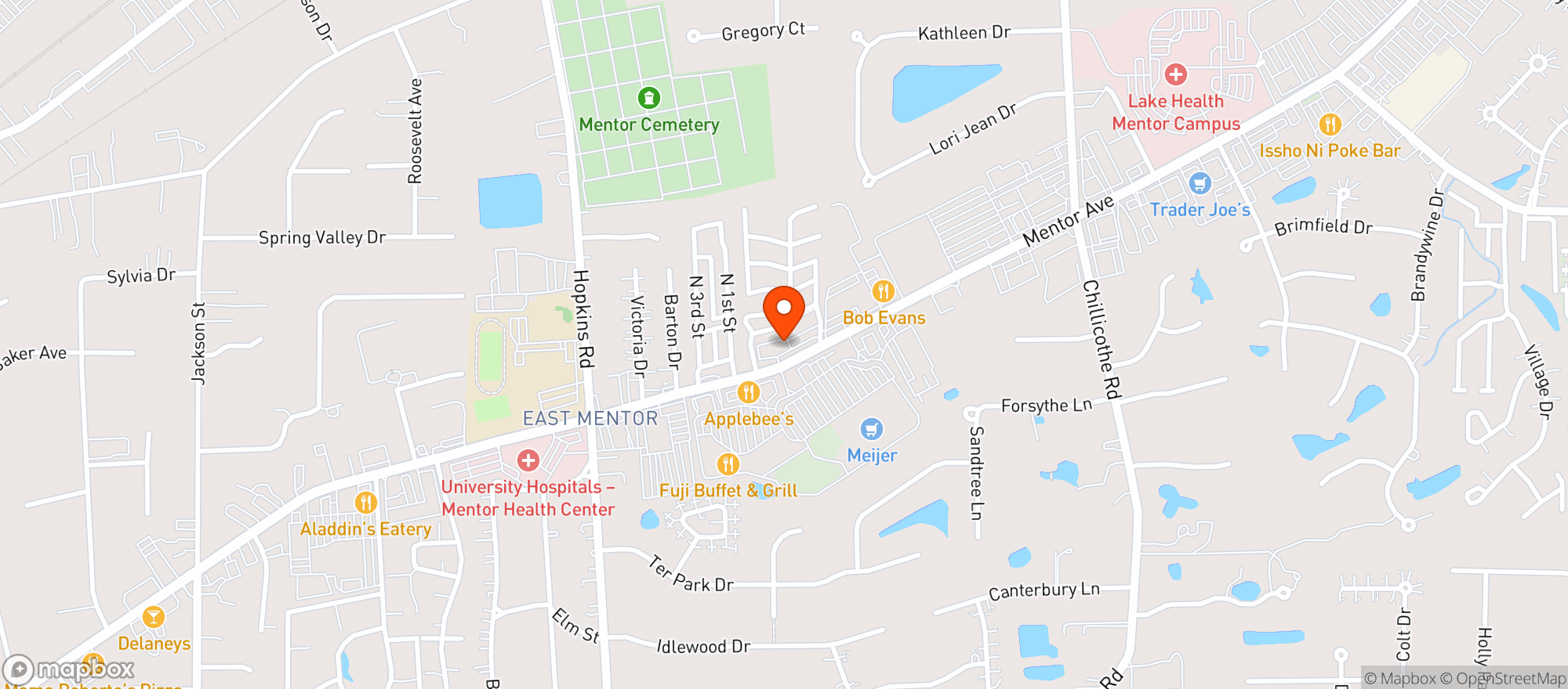 Map showing Rounders Bar & Lounge
