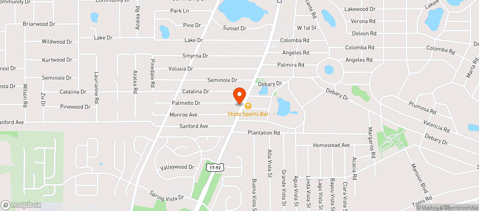 Map showing Savour & Shop