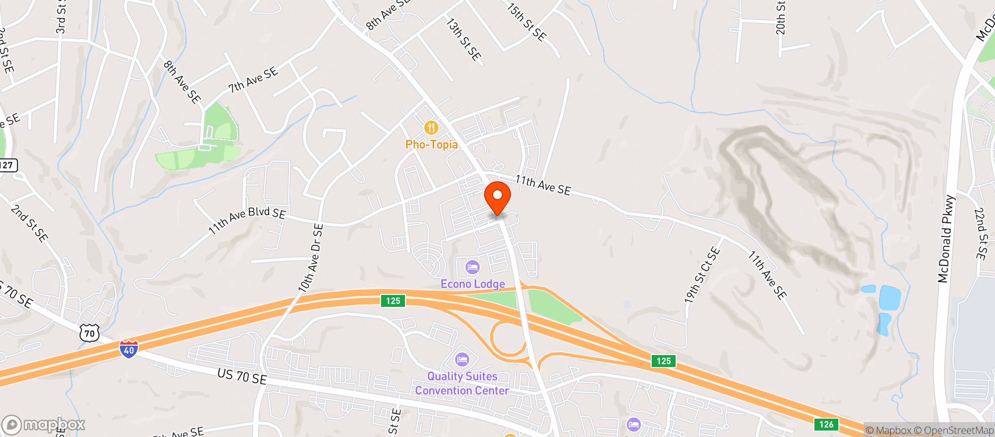 Map showing Neranti CBD
