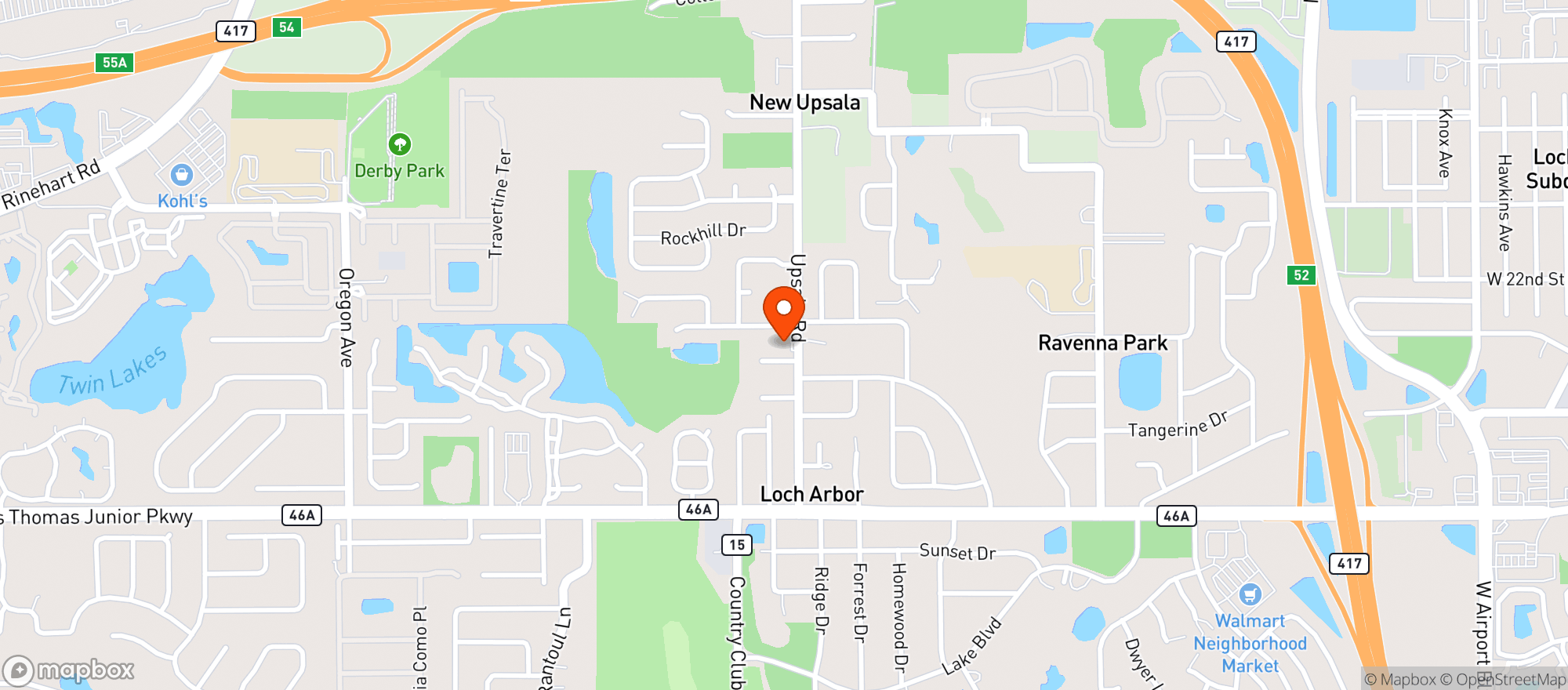 Map showing Upsala Grocery