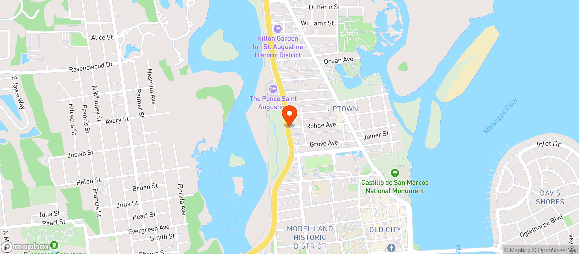 Map showing Winn Dixie - 0077