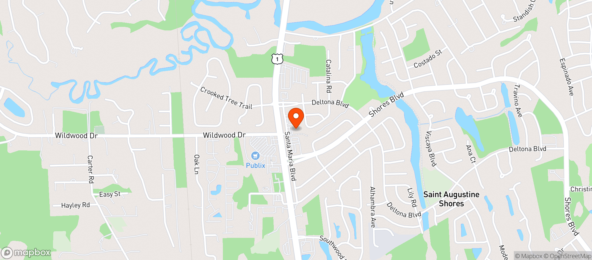 Map showing Little Man's Big Friend