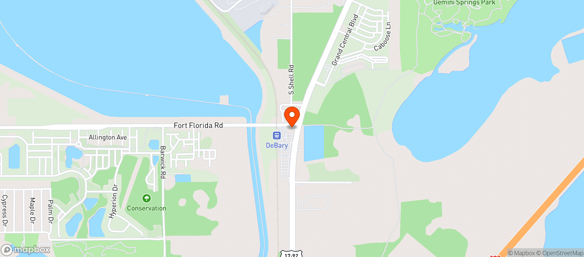 Map showing Lil  Sammy S Food Mart
