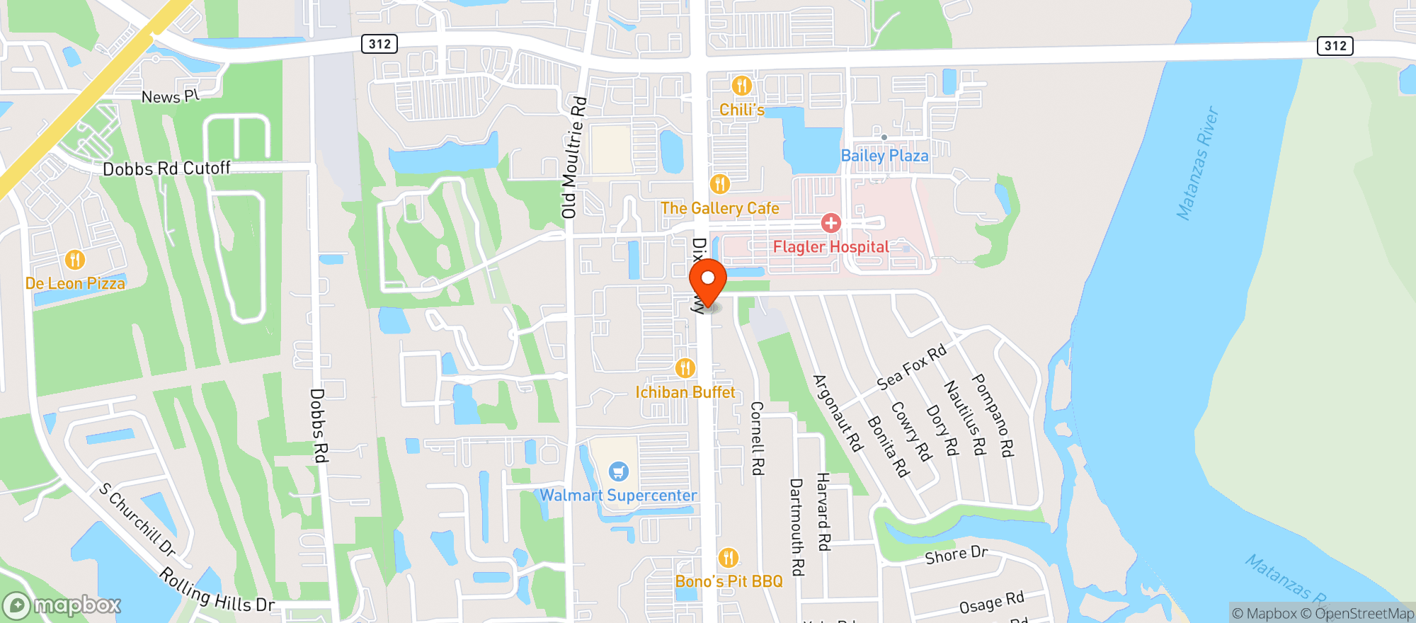 Map showing Amoco