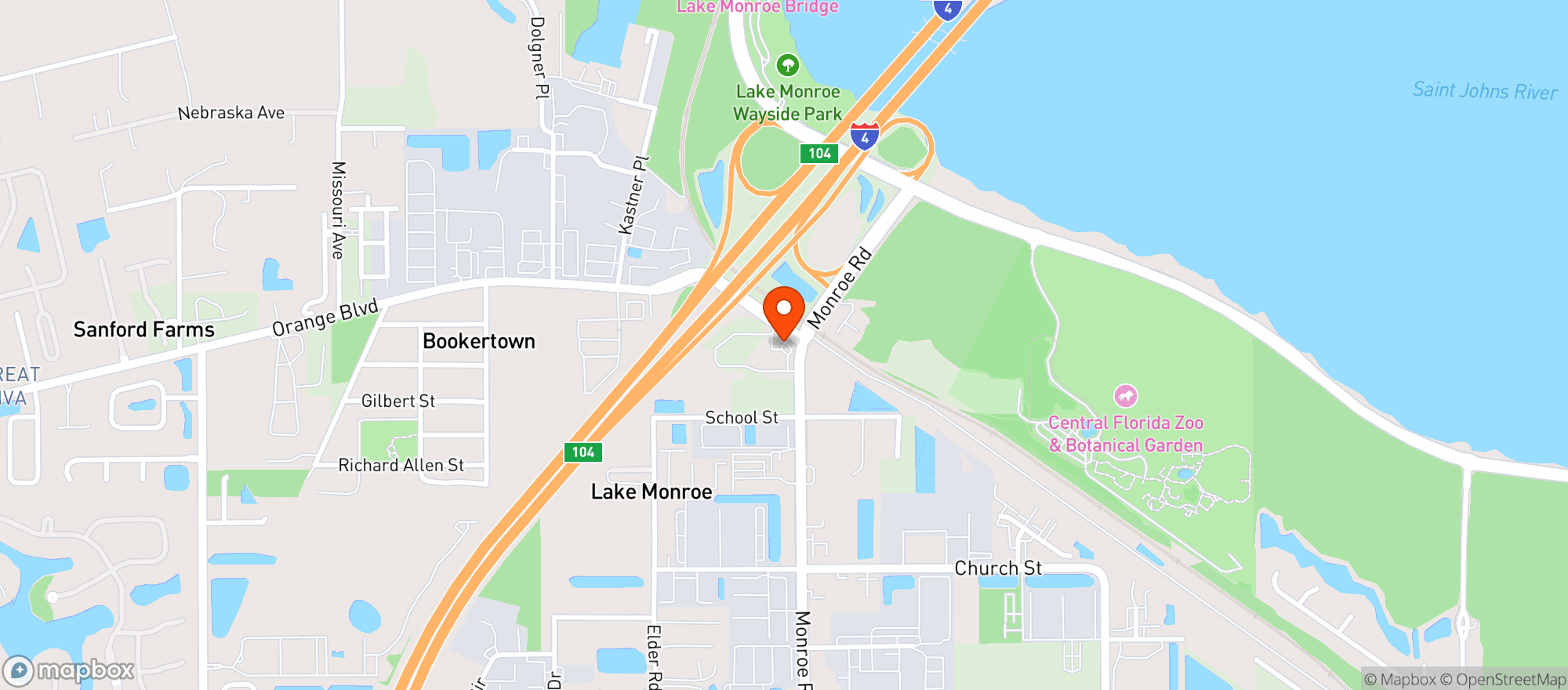 Map showing Circle K