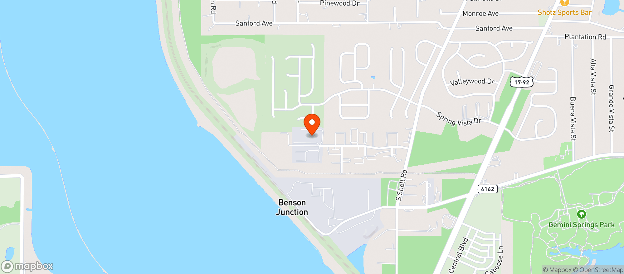 Map showing CENTRAL 28 BREWING