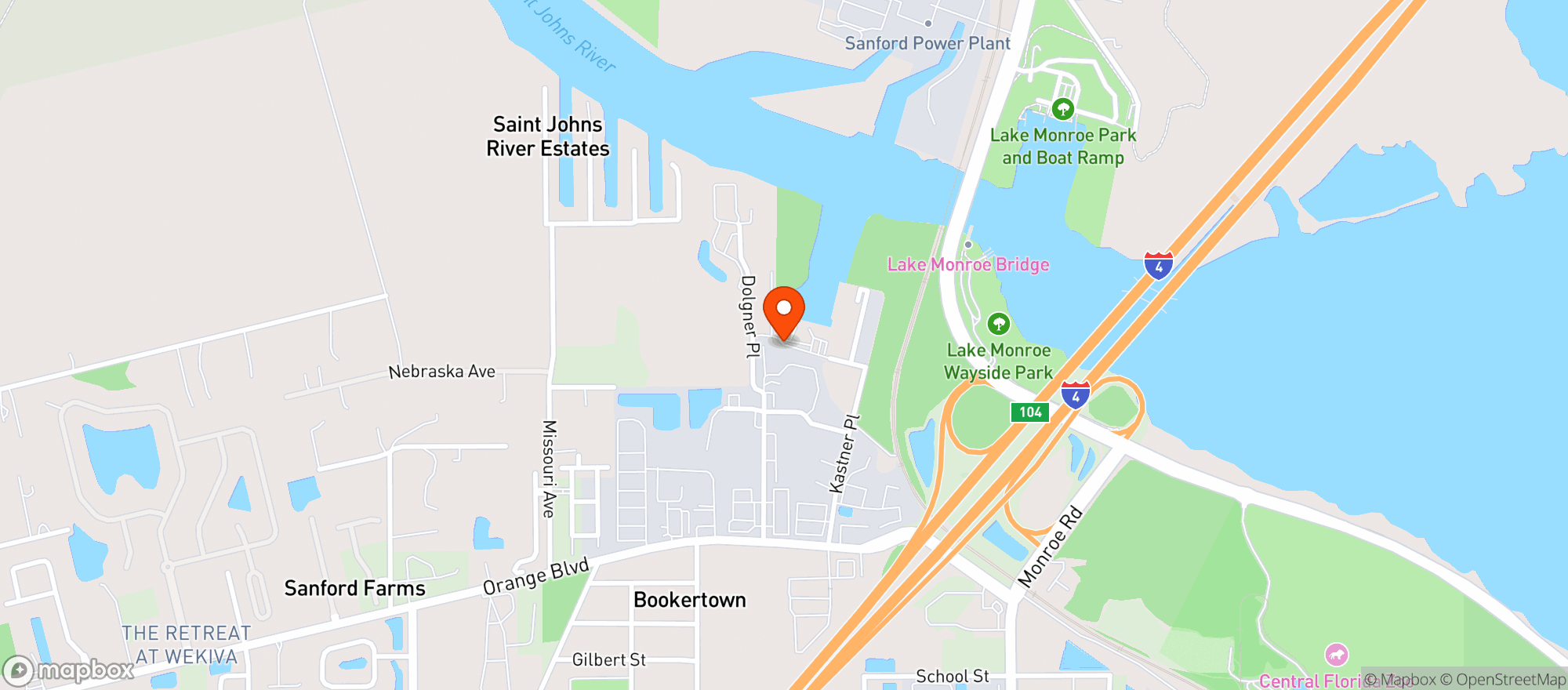 Map showing Cabana Live