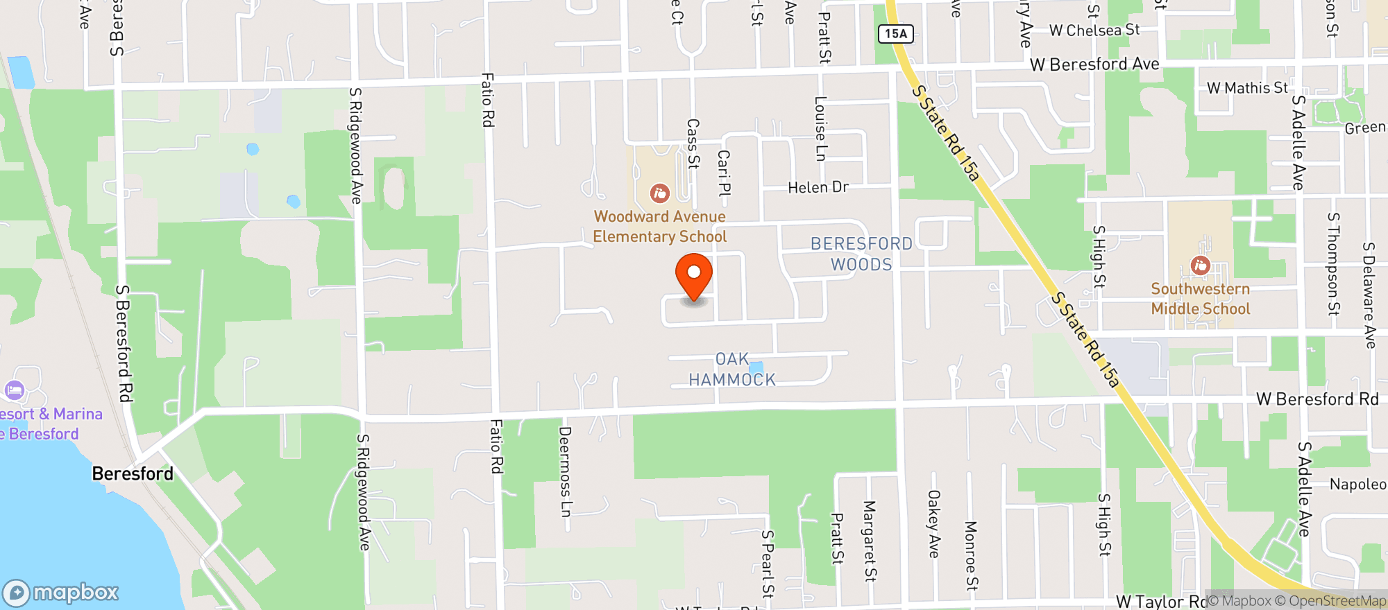 Map showing Abc #131 - Deland