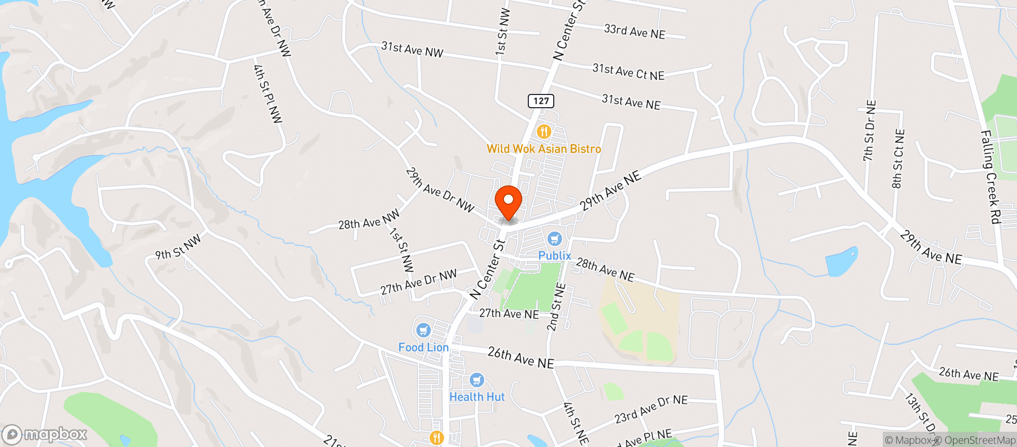 Map showing Apotheca Center St
