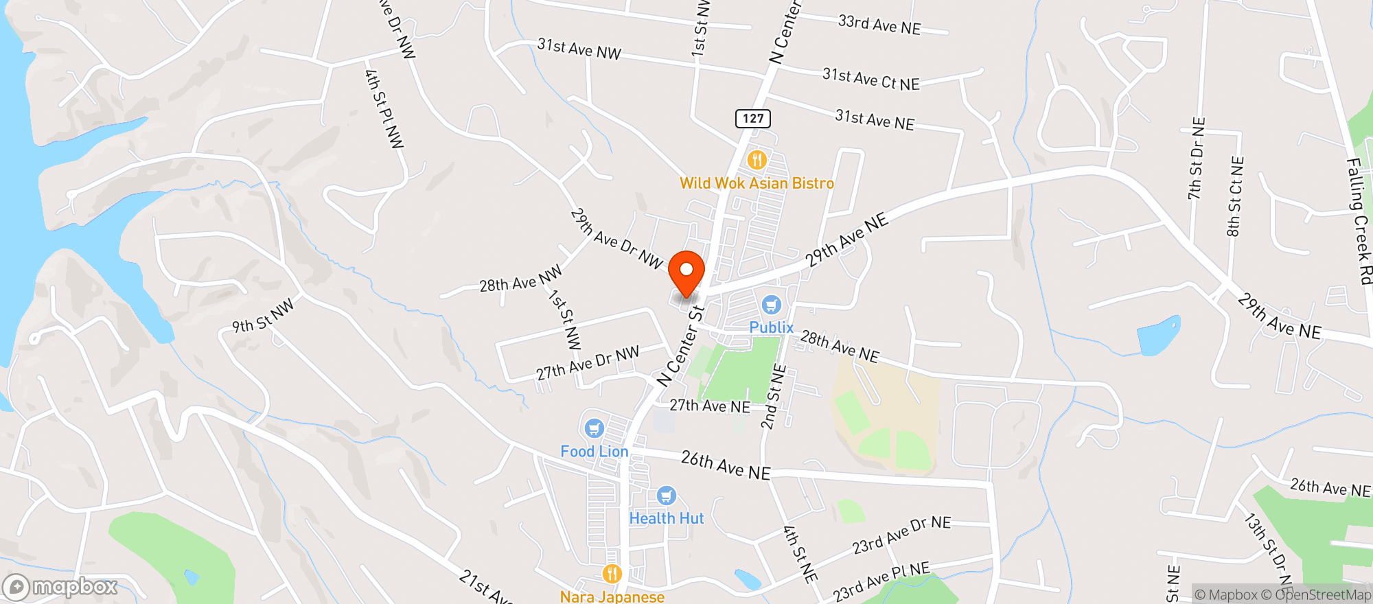 Map showing Circle K Store 2723958