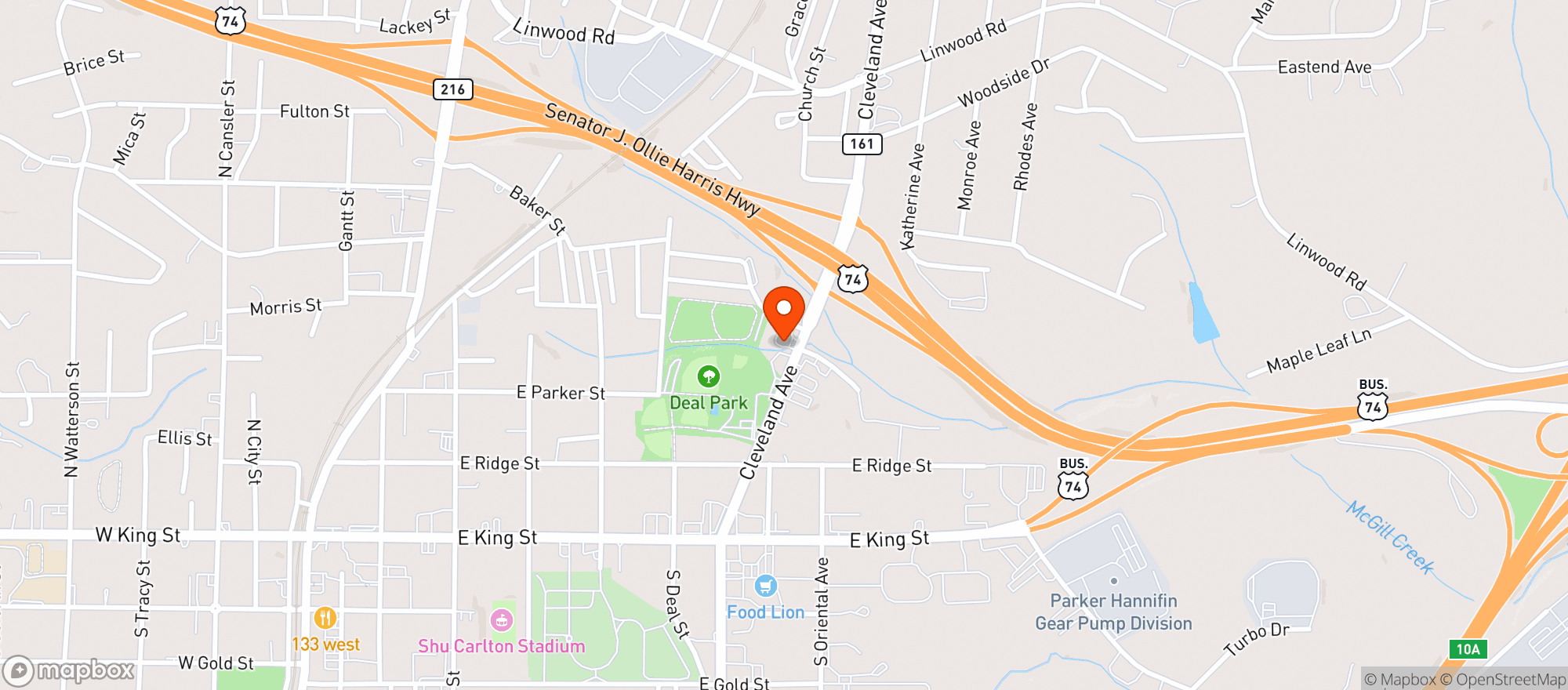 Map showing Circle K #2723970