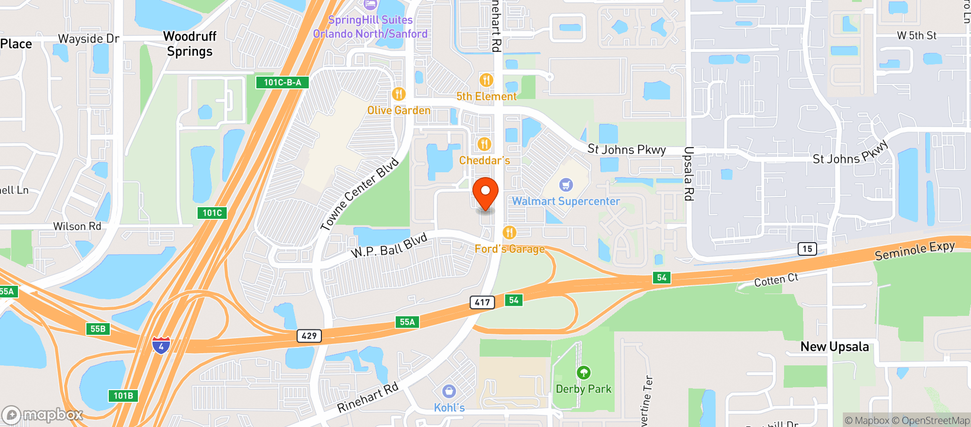 Map showing Vitamin Shoppe - Sanford
