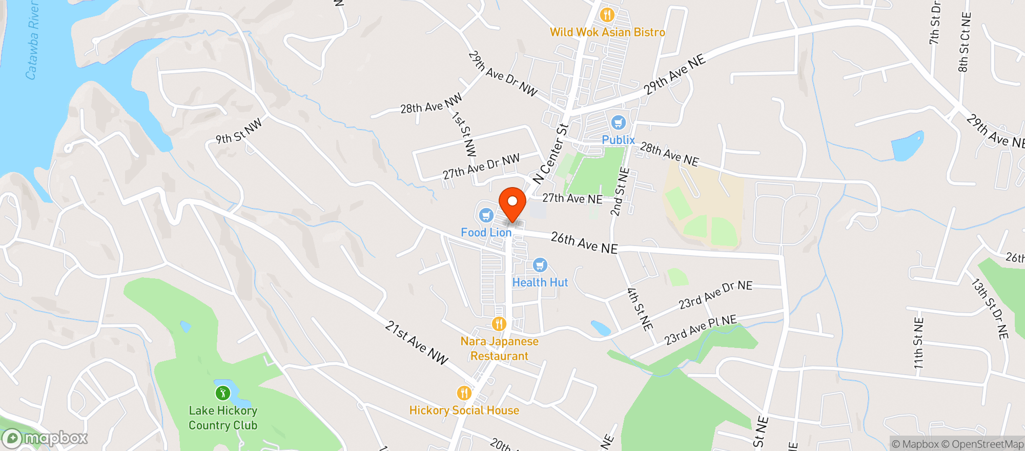 Map showing Food Lion