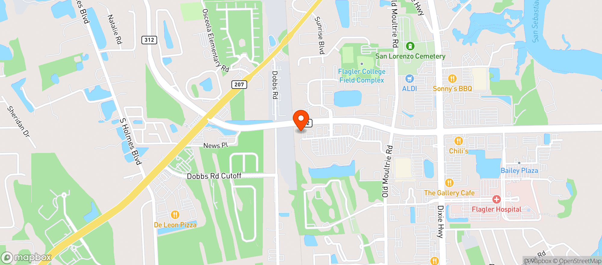 Map showing BROUDY DISCOUNT LIQUORS