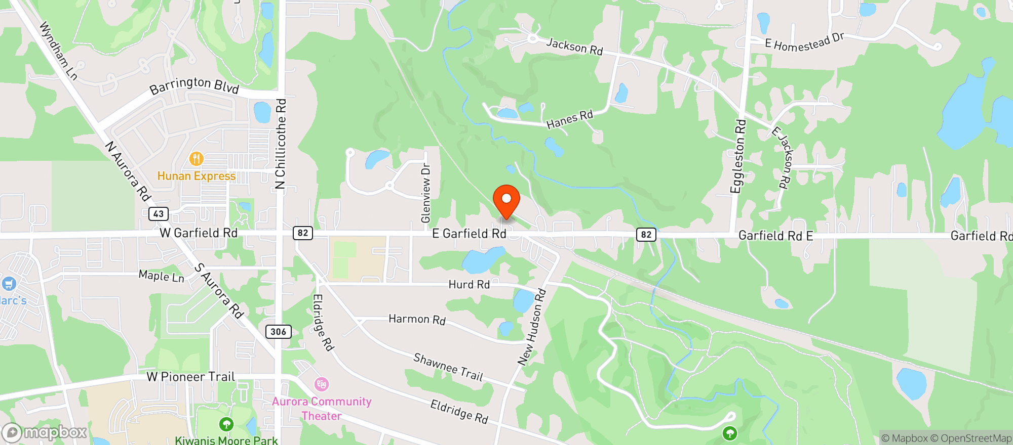 Map showing Inner Circle Tavern