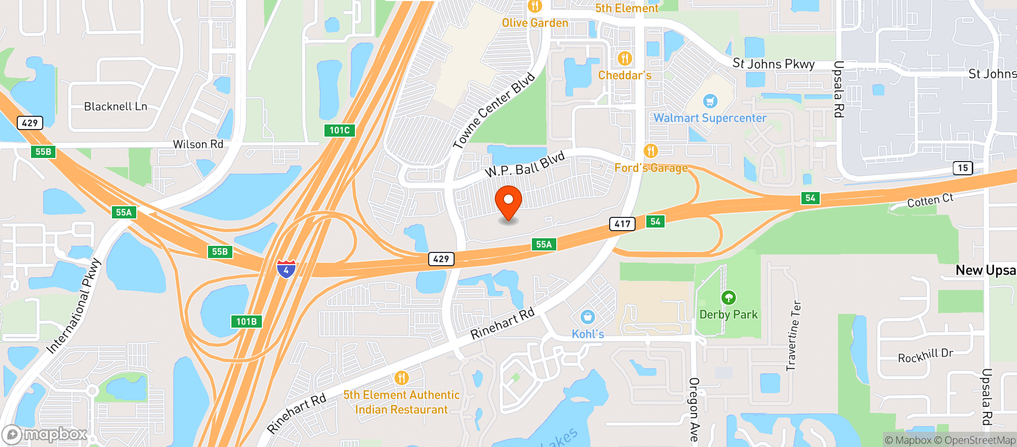 Map showing Target