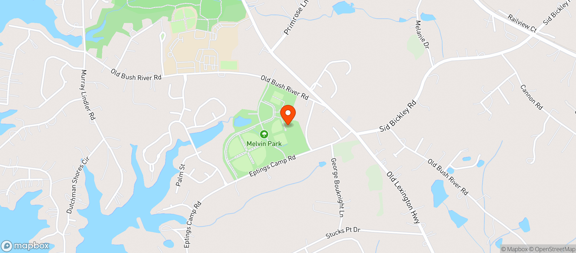 Map showing J Peters Grill And Bar