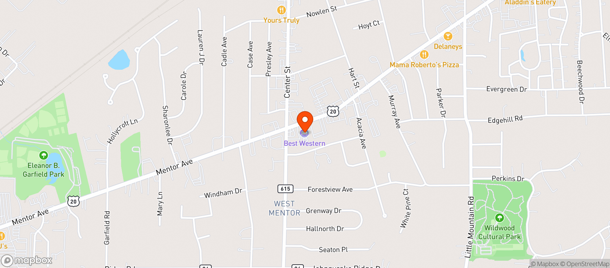 Map showing Skye Bistro