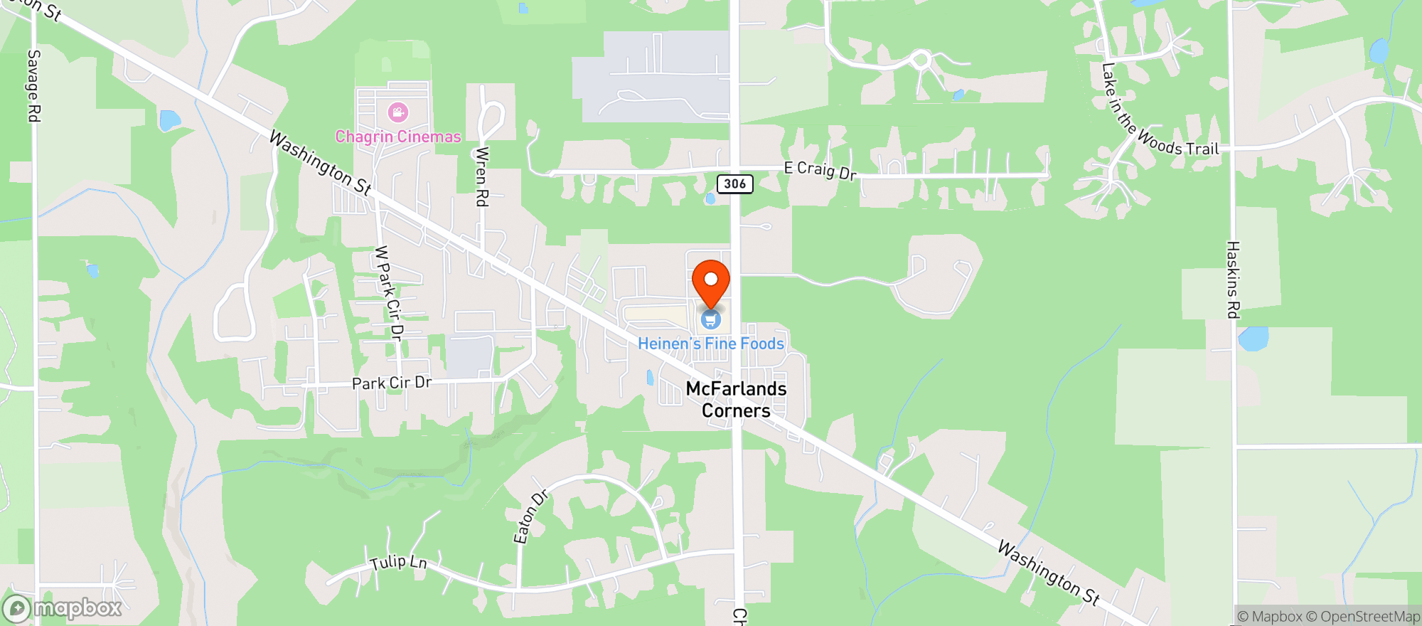 Map showing Heinen's - Bainbridge #14
