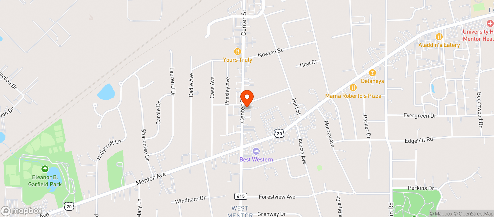 Map showing CONVENIENT FOOD MART #3006