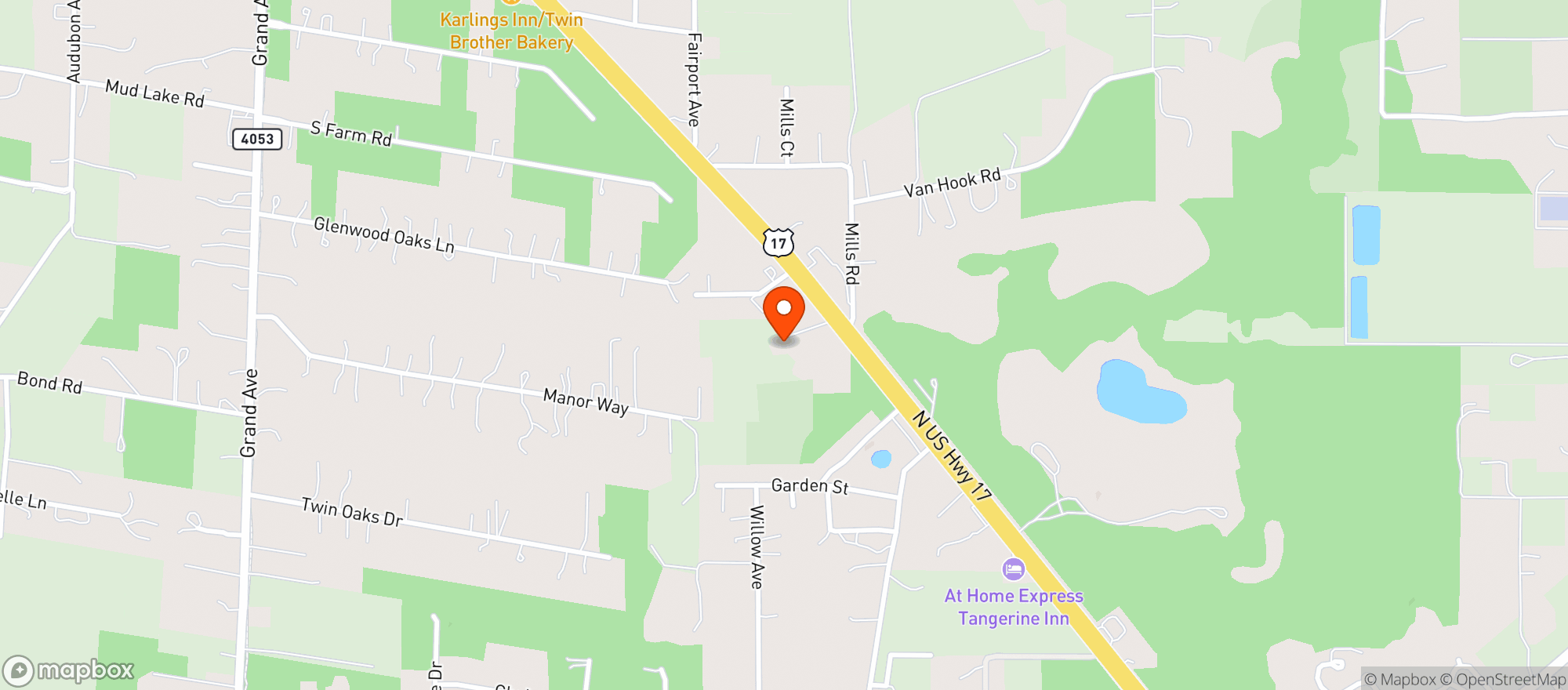 Map showing Target