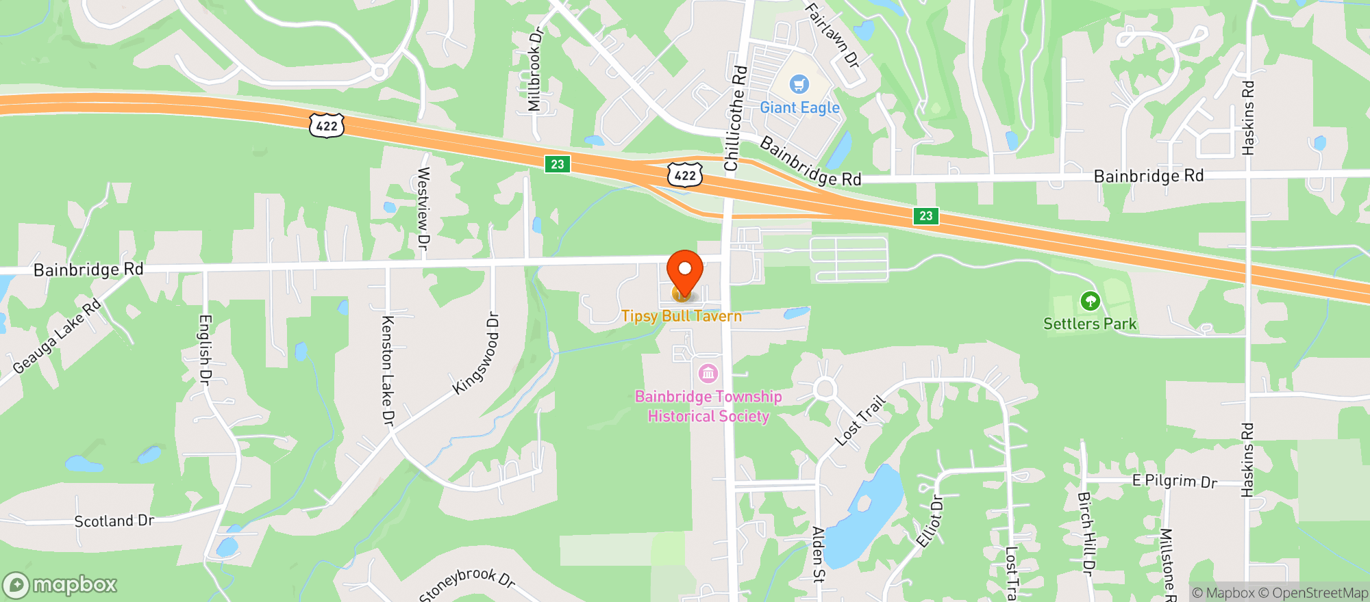 Map showing Beer Run & Some (chagrin Falls)