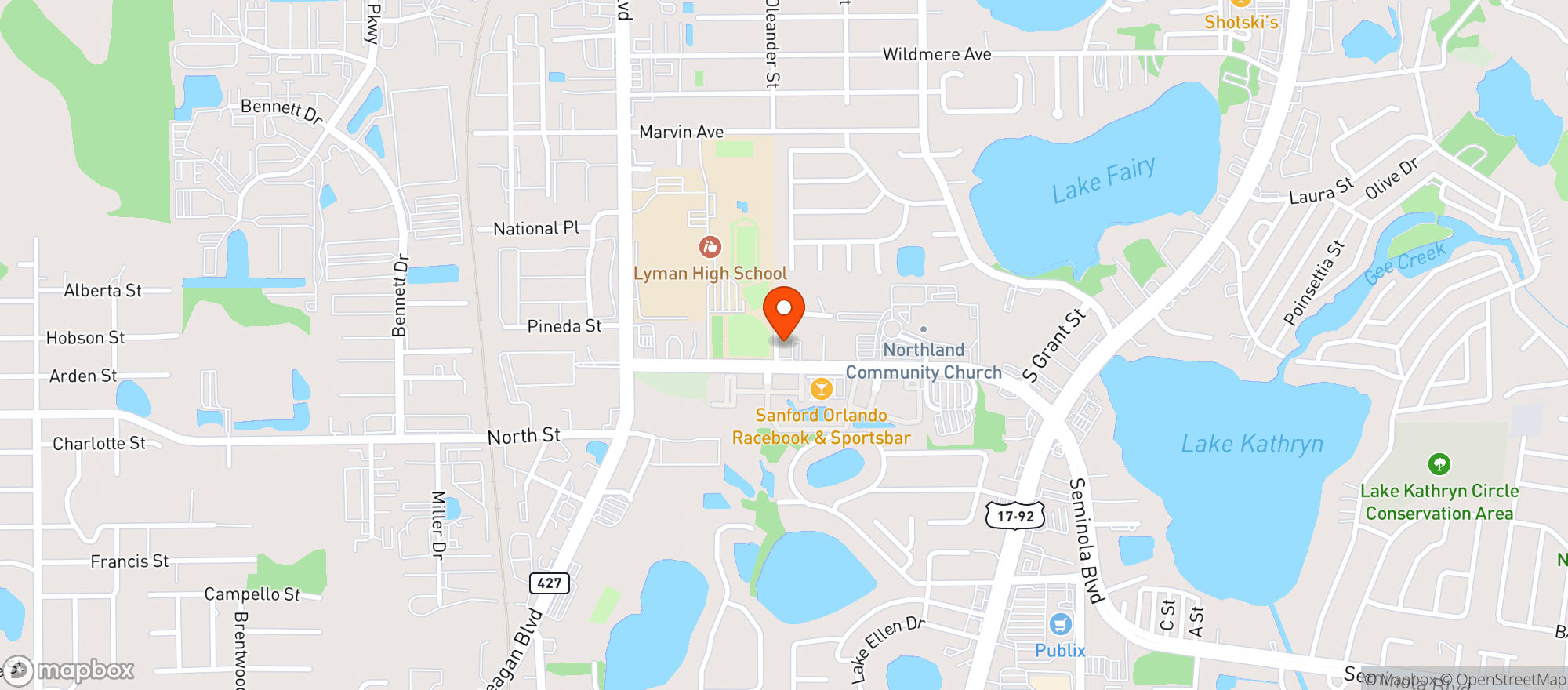 Map showing Victorios Oyster Bar & Grille