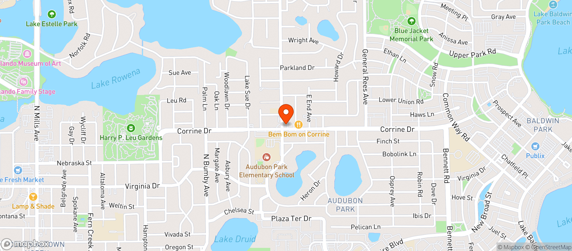 Map showing Big Daddy'S