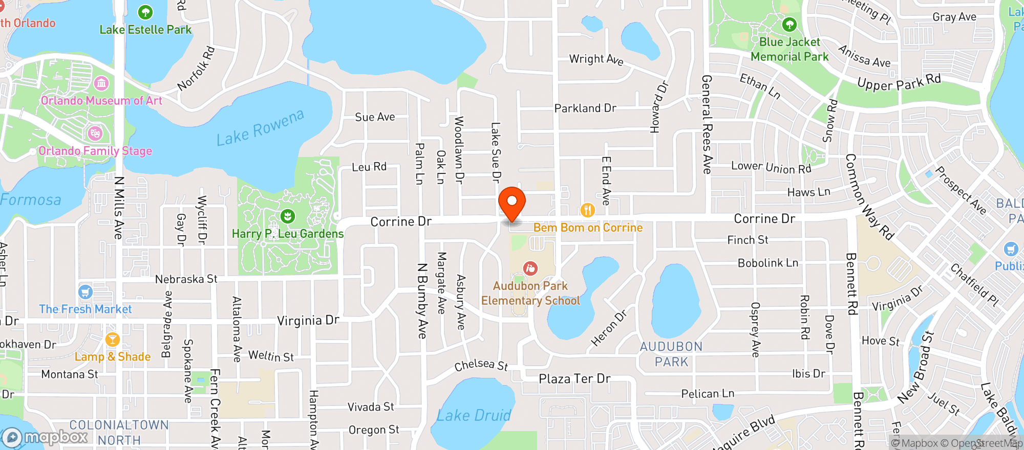 Map showing Sushi Lola S Llc