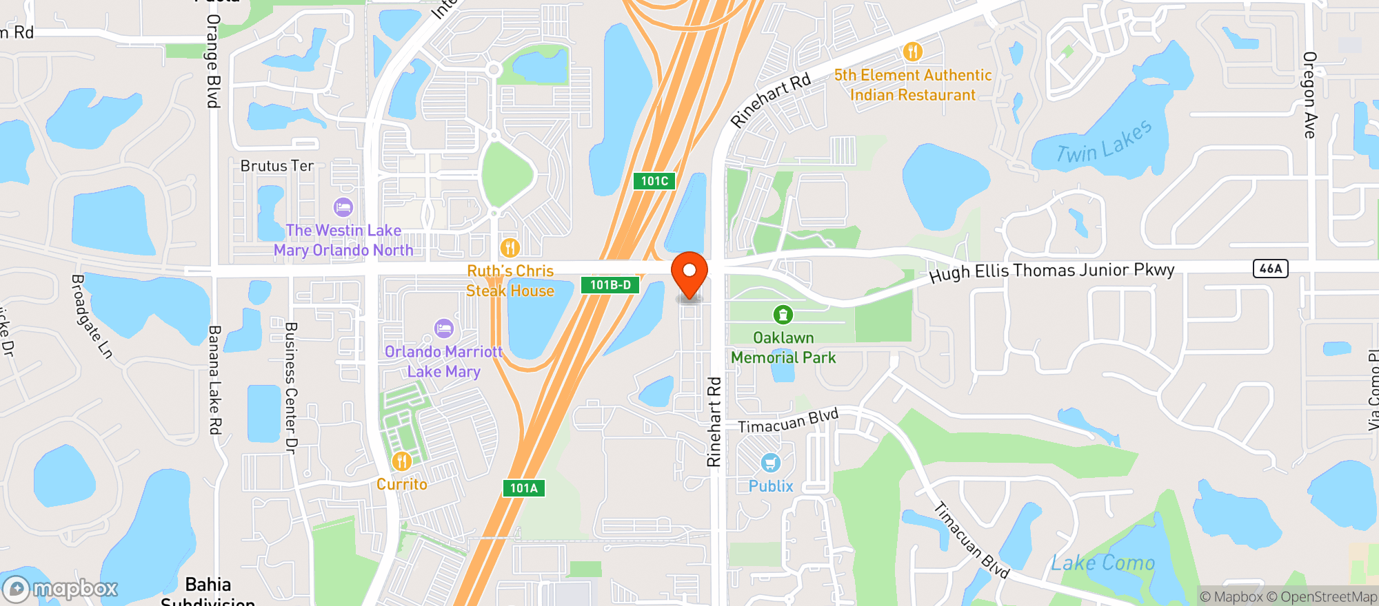 Map showing Abc Liquors #137 (700043118)