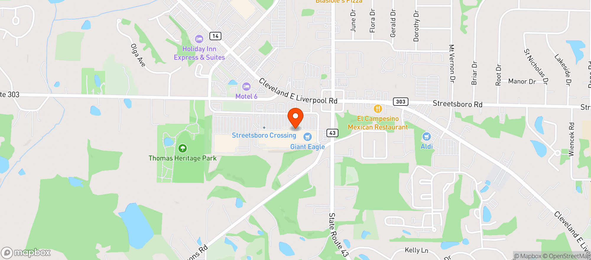 Map showing Gnc
