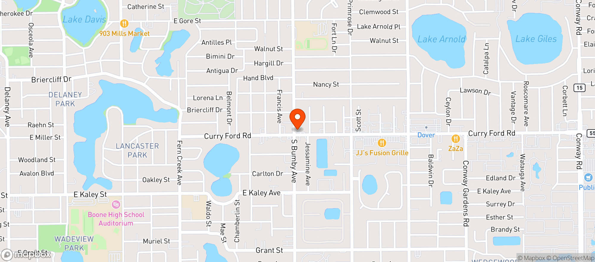 Map showing Foxtail Coffee Co