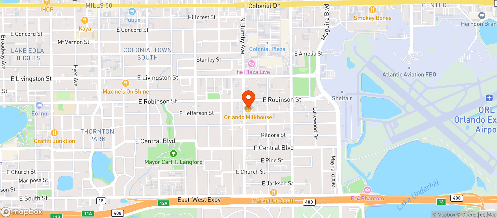 Map showing Milkhouse