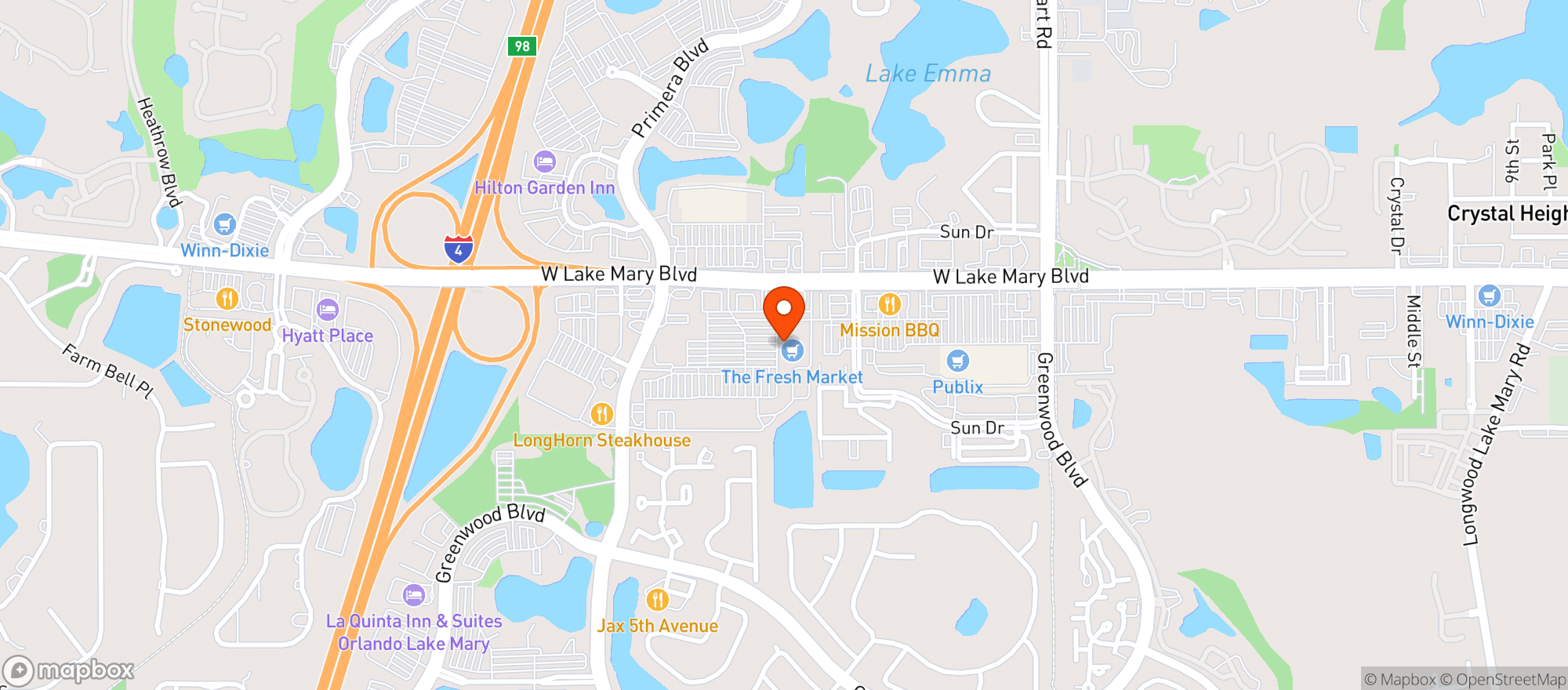 Map showing Fresh Market 190 - LMRY