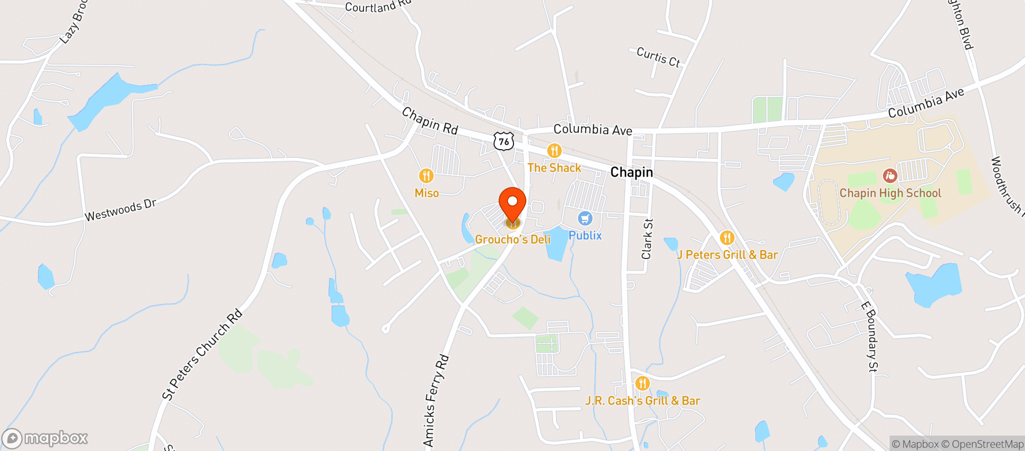 Map showing Food Lion