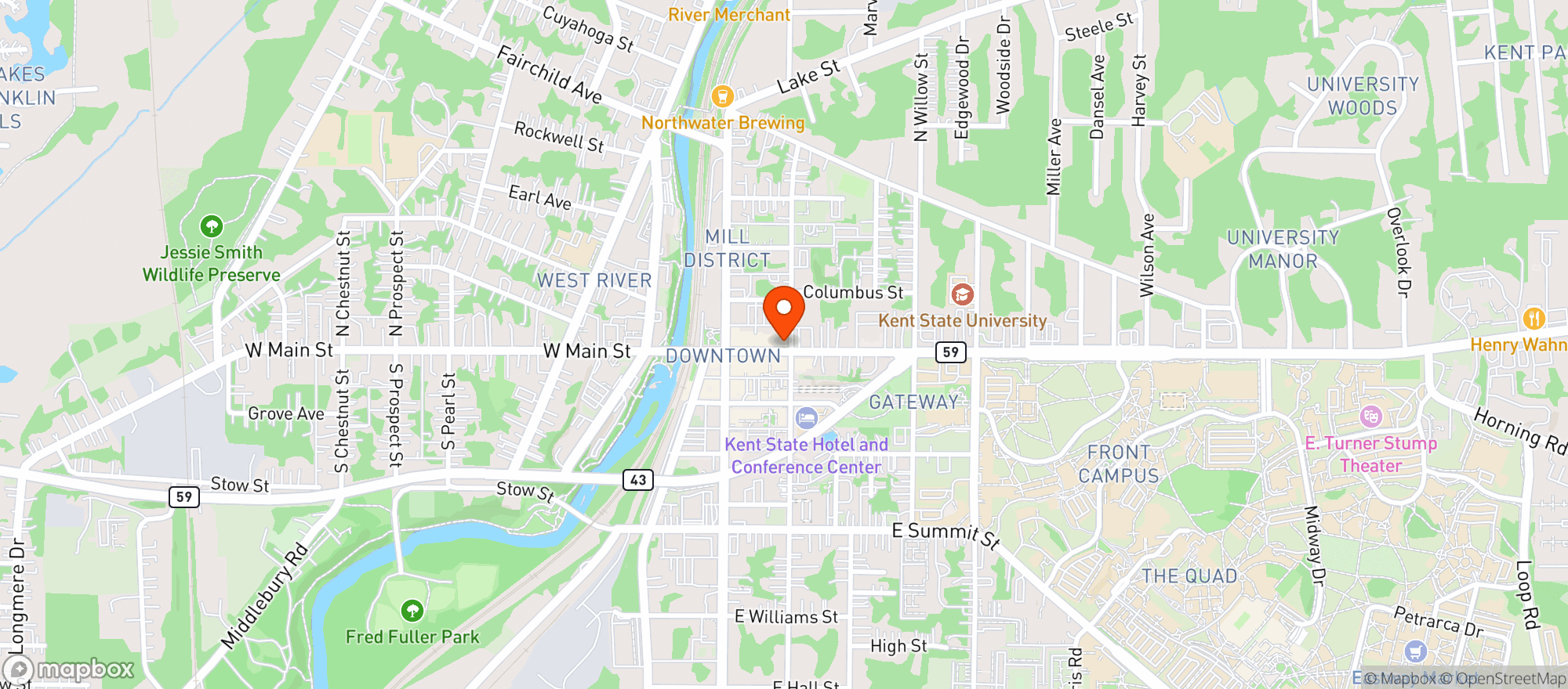 Map showing All Folked Up At The Kent Stage