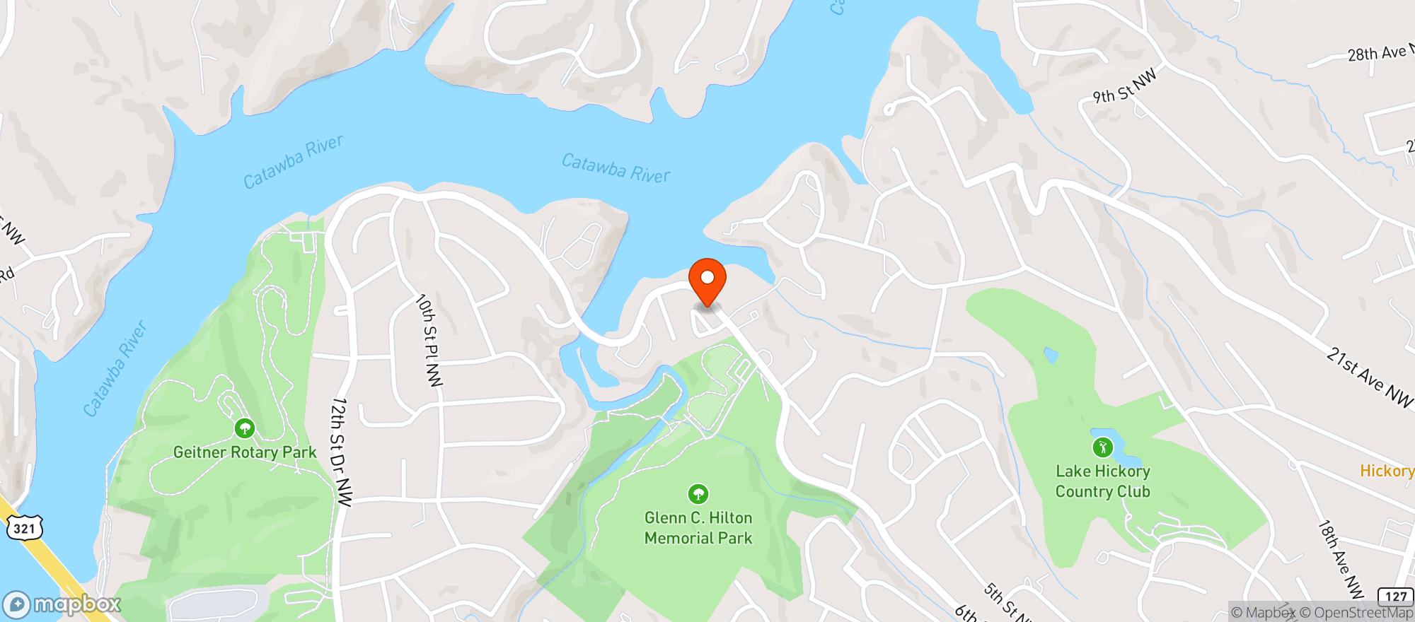 Map showing The Calm Leaf