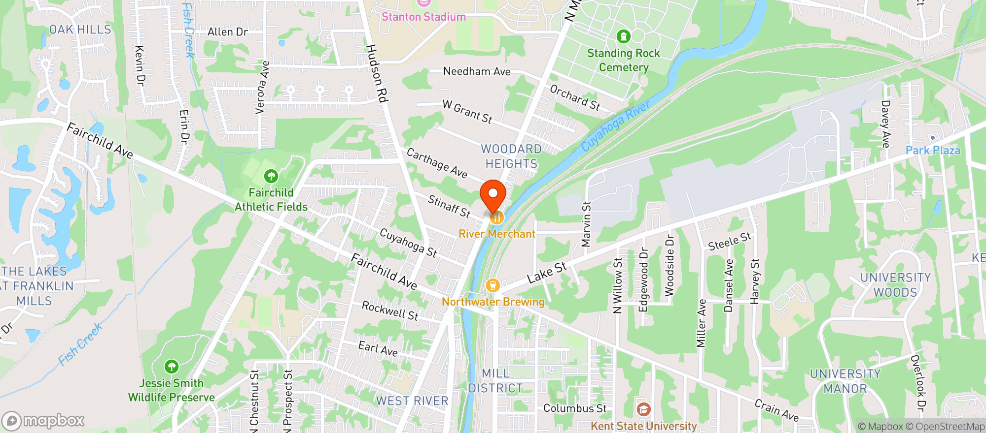 Map showing The River Merchant